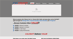 Desktop Screenshot of calcraft.com